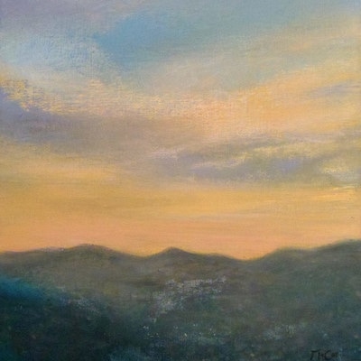 Sunset Wicklow Mountains - SOLD